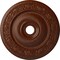 Ekena Millwork Logan Medallion (Canopies up to 6 1/8"), 24 1/4"OD x 3 7/8"ID x 2"P, Burnished Mahogany Crackle CM24LO1BMC - alternate 1